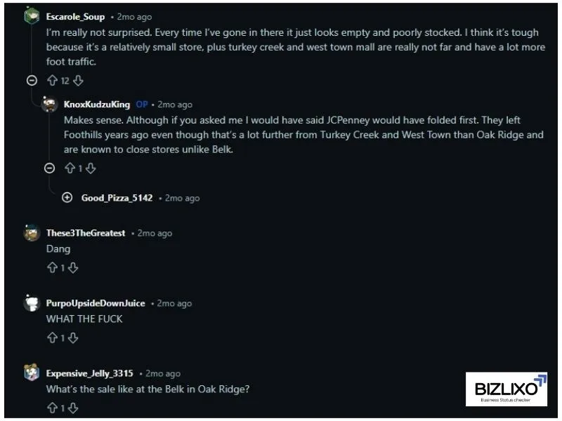 What I Notice People Are Saying About Belk Store Closures?